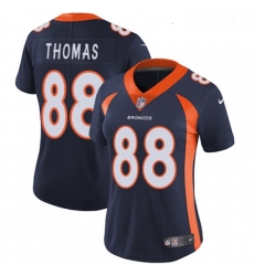 Womens Nike Denver Broncos 88 Demaryius Thomas Elite Navy Blue Alternate NFL Jersey