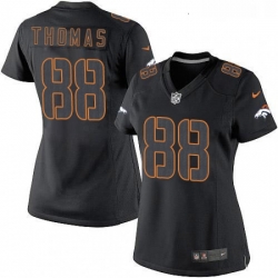 Womens Nike Denver Broncos 88 Demaryius Thomas Limited Black Impact NFL Jersey