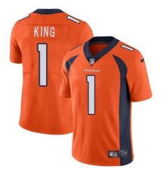 Nike Broncos #1 Marquette King Orange Team Color Youth Stitched NFL Vapor Untouchable Limited Jersey