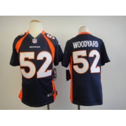 Nike Youth Denver Broncos #52 Wesley Woodyard Blue Jerseys