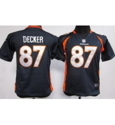 Youth Nike Denver Broncos 87# Eric Decker Blue Nike NFL Jerseys