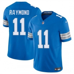 Men Detroit Lions 11 Kalif Raymond Blue 2024 F U S E Vapor Limited Stitched Jersey