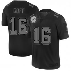 Men Detroit Lions 16 Jared Goff Men Nike Black 2019 Salute to Service Limited Stitched NFL Jersey