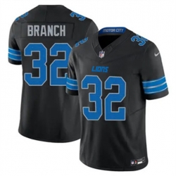 Men Detroit Lions 32 Brian Branch Black 2023 F U S E Vapor Untouchable Limited Stitched Jersey