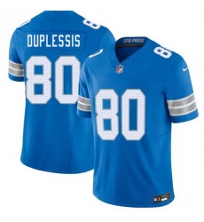 Men Detroit Lions  80 Kyre Duplessis Blue 2026 F U S E  Vapor Limited Stitched Jersey
