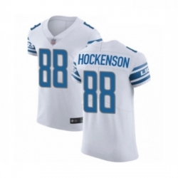 Men Detroit Lions 88 TJ Hockenson White Vapor Untouchable Elite Player Football Jersey