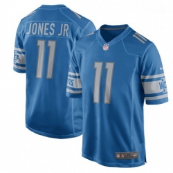 Men Nike Detroit Lions 11 Marvin Jones Jr Game Light Blue Team Color NFL Jersey