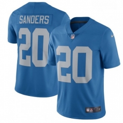 Men Nike Detroit Lions 20 Barry Sanders Limited Blue Alternate Vapor Untouchable NFL Jersey