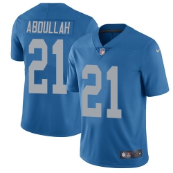 Nike Lions #21 Ameer Abdullah Blue Throwback Mens Stitched NFL Limited Jersey