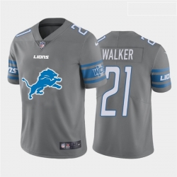 Nike Lions 21 Tracy Walker Gray Team Big Logo Vapor Untouchable Limited Jersey