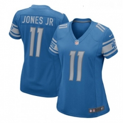 Womens Nike Detroit Lions 11 Marvin Jones Jr Game Light Blue Team Color NFL Jersey