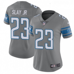 Womens Nike Detroit Lions 23 Darius Slay Jr Limited Steel Rush Vapor Untouchable NFL Jersey