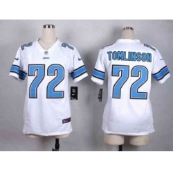 nike women nfl jerseys detroit lions 72 tomlinson white[nike]