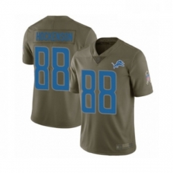 Youth Detroit Lions 88 TJ Hockenson Limited Olive 2017 Salute to Service Football Jersey