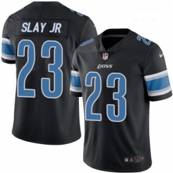 Youth Nike Detroit Lions 23 Darius Slay Jr Limited Black Rush Vapor Untouchable NFL Jersey