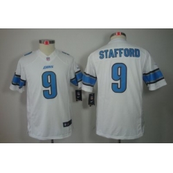 Youth Nike Detroit Lions 9 Staffopd White Color[Youth Limited Jerseys]