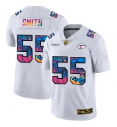 Green Bay Green Bay Green Bay Green Bay Packers 55 Za 27Darius Smith Men White Nike Multi Color 2020 NFL Crucial Catch Limited NFL Jersey