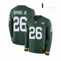 Men Green Bay Packers 26 Darnell Savage Jr Limited Green Therma Long Sleeve Football Jersey