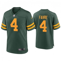 Men Green Bay Packers 4 Brett Favre Green Alternate Limited Jersey