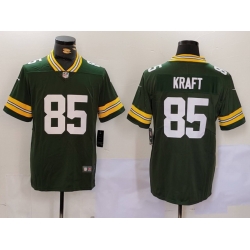 Men Green Bay Packers 85 Tucker Kraft Green Vapor Untouchable Stitched Football Jersey