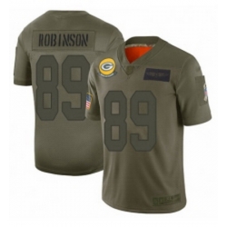 Men Green Bay Packers 89 Dave Robinson Limited Camo 2019 Salute to Service Football Jersey