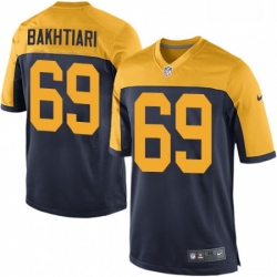 Men Nike Green Bay Packers 69 David Bakhtiari Game Navy Blue Alternate NFL Jersey