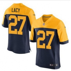 New Green Bay Packers #27 Eddie Lacy Navy Blue Alternate Men Stitched NFL New Elite Jersey