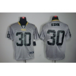 Nike Green Bay Packers 30 John Kuhn Grey Elite Lights Out NFL Jersey