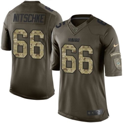 Nike Green Bay Packers #66 Ray Nitschke Green Men 27s Stitched NFL Limited Salute To Service Jersey