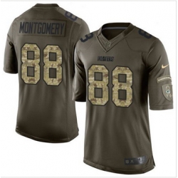 Nike Green Bay Packers #88 Ty Montgomery Green Men 27s Stitched NFL Limited Salute To Service Jersey