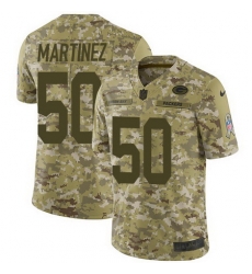 Nike Packers #50 Blake Martinez Camo Mens Stitched NFL Limited 2018 Salute To Service Jersey