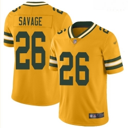 Packers 26 Darnell Savage Yellow Men Stitched Football Limited Rush Jersey