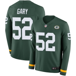 Packers 52 Rashan Gary Green Team Color Men Stitched Football Limited Therma Long Sleeve Jersey