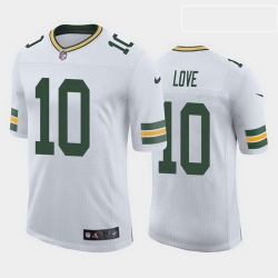 men jordan love green bay packers white vapor limited jersey 