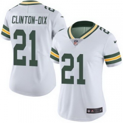 Nike Packers #21 Ha Ha Clinton Dix White Womens Stitched NFL Limited Rush Jersey