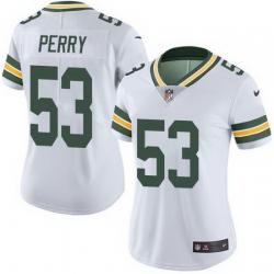 Nike Packers #53 Nick Perry White Womens Stitched NFL Limited Rush Jersey