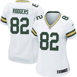 Nike Packers #82 Richard Rodgers White Womens Stitched NFL Elite Jersey