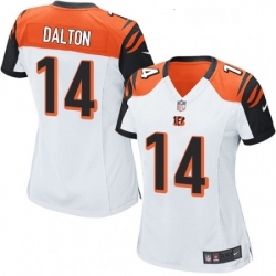 Womens Nike Cincinnati Bengals 14 Andy Dalton Game White NFL Jersey