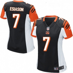 Womens Nike Cincinnati Bengals 7 Boomer Esiason Game Black Team Color NFL Jersey