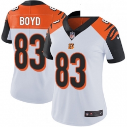 Womens Nike Cincinnati Bengals 83 Tyler Boyd Elite White NFL Jersey