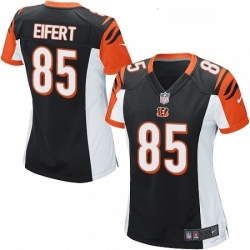 Womens Nike Cincinnati Bengals 85 Tyler Eifert Game Black Team Color NFL Jersey