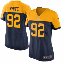 Womens Nike Green Bay Packers 92 Reggie White Game Navy Blue Alternate NFL Jersey