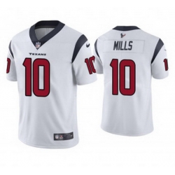 Men Houston Texans 10 Davis Mills White Vapor Untouchable Limited Stitched Jersey