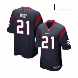 Men Houston Texans 21 Bradley Roby Game Navy Blue Team Color Football Jersey