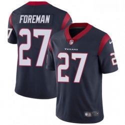 Men Nike Houston Texans 27 DOnta Foreman Limited Navy Blue Team Color Vapor Untouchable NFL Jersey