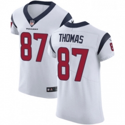 Men Nike Houston Texans 87 Demaryius Thomas White Vapor Untouchable Elite Player NFL Jersey