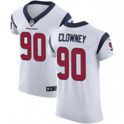 Men Nike Houston Texans 90 Jadeveon Clowney White Vapor Untouchable Elite Player NFL Jersey