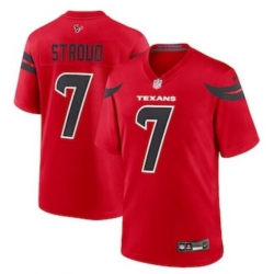 Men's Houston Texans #7 C.J. Stroud Red Fashion With Patch Vapor Untouchable Limited Stitched Nike Football Jersey