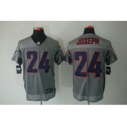 Nike Houston Texans 24 Johnathan Joseph Grey Elite Shadow NFL Jersey