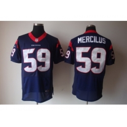 Nike Houston Texans 59 Whitney Mercilus Elite Blue NFL Jersey